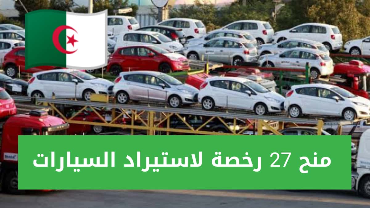منح 27 رخصة مسبقة لاستيراد السيارات المستعملة المستوردة للأفراد